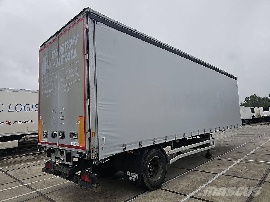 Meusburger PS10 STEER AXLE CITY, NEW CURTAINS, FORKLIFT CONNE Тентованные полуприцепы