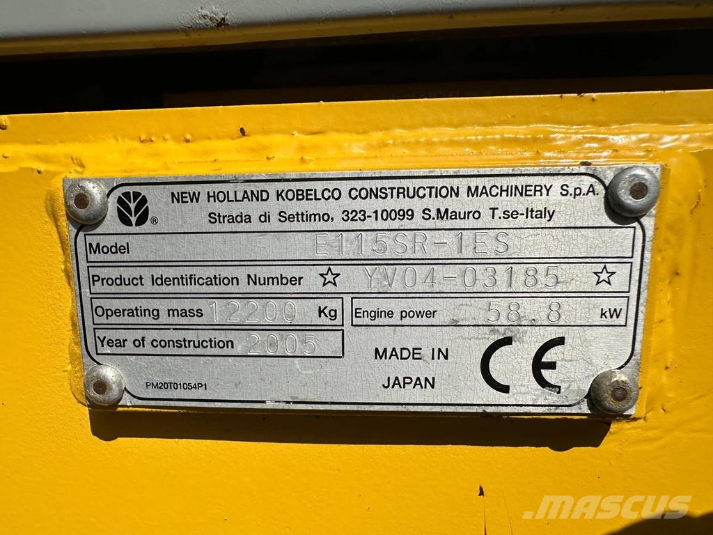 New Holland E115SR-1ES Rupsgraafmachines