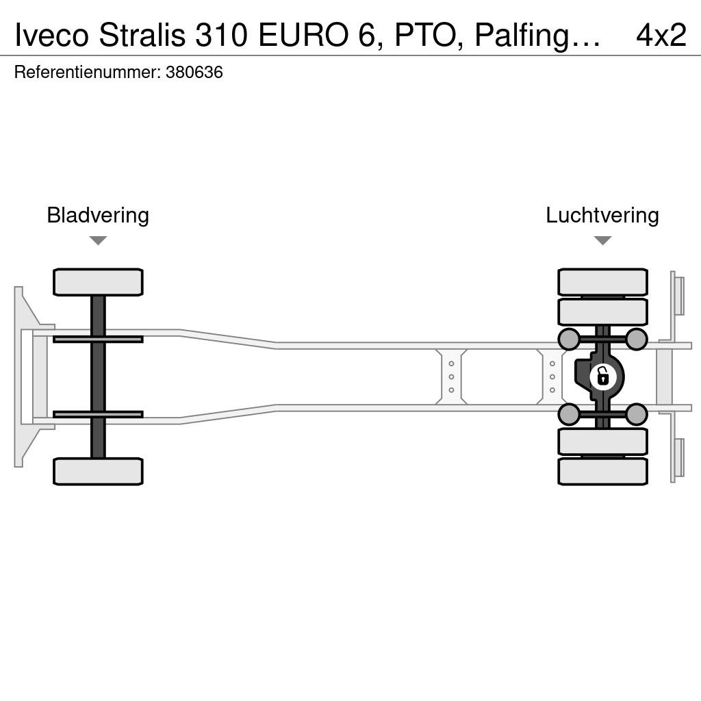 Iveco Stralis 310 EURO 6, PTO, Palfinger, Dhollandia Camiones de cama baja