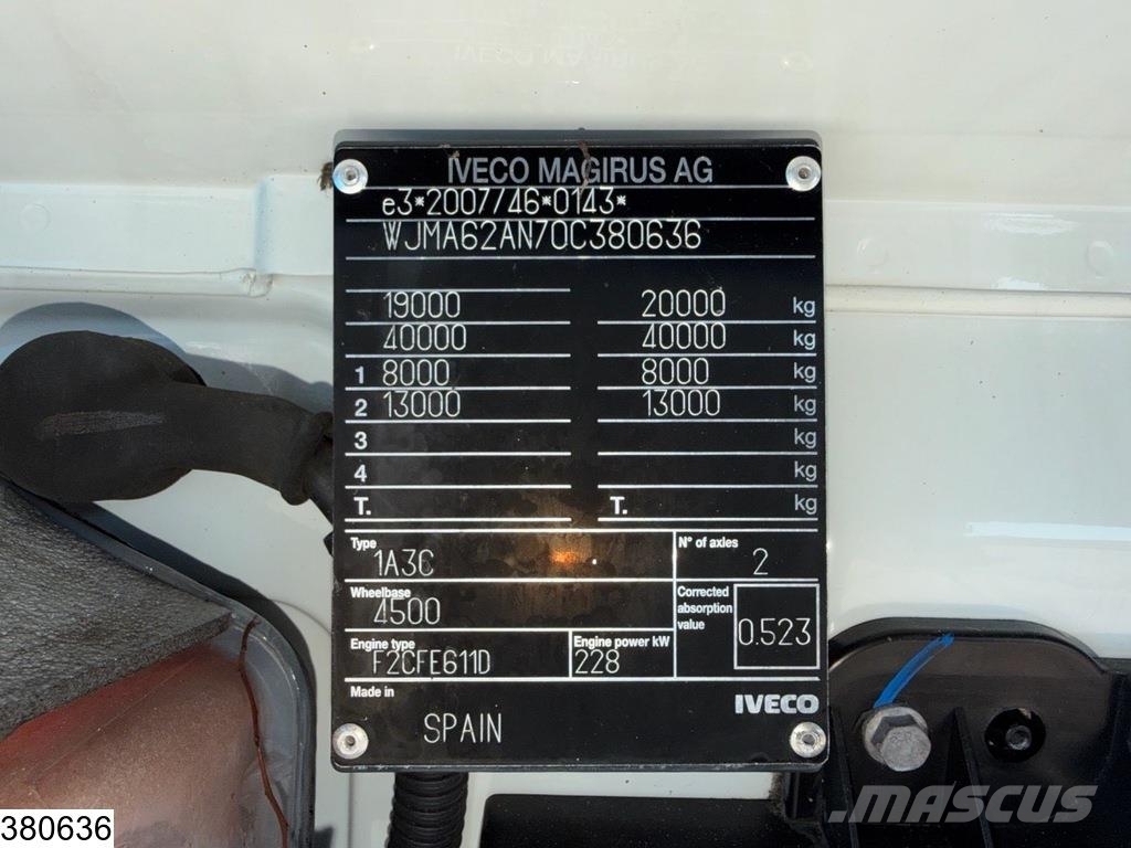 Iveco Stralis 310 EURO 6, PTO, Palfinger, Dhollandia Camiones de cama baja