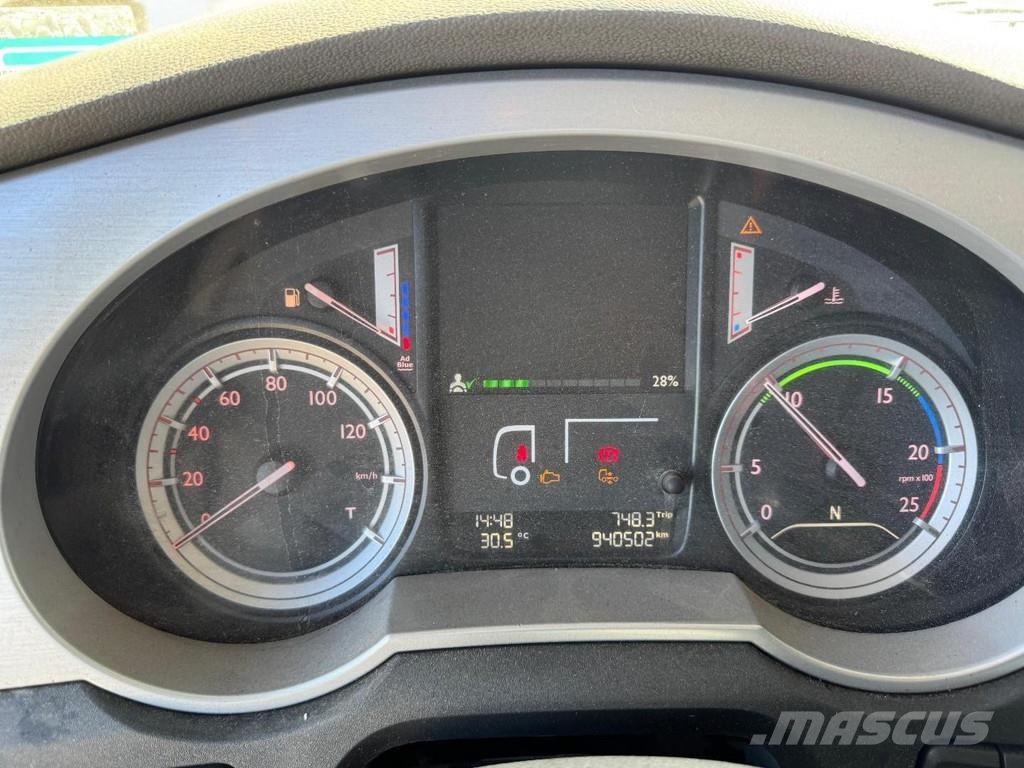 DAF XF 510 8X2 EURO 6 + MEILLER 20 TON HOOKLIFT Camion con gancio di sollevamento