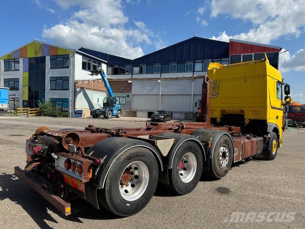 DAF XF 510 8X2 EURO 6 + MEILLER 20 TON HOOKLIFT Camion con gancio di sollevamento