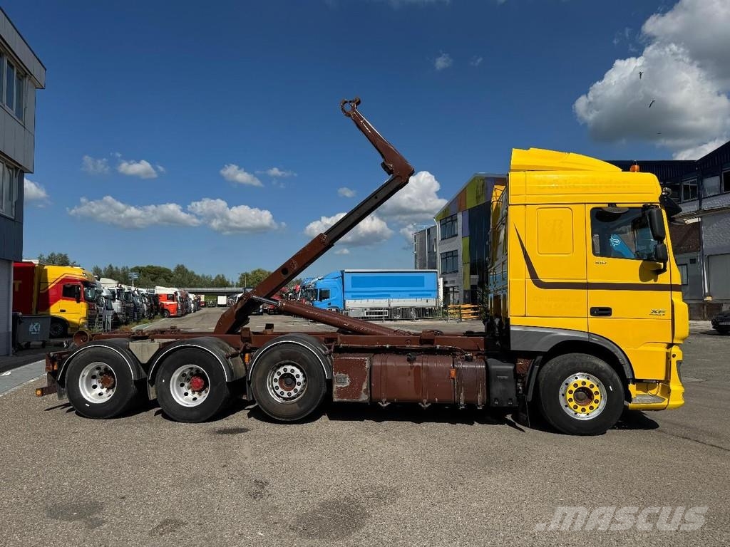 DAF XF 510 8X2 EURO 6 + MEILLER 20 TON HOOKLIFT Camion con gancio di sollevamento