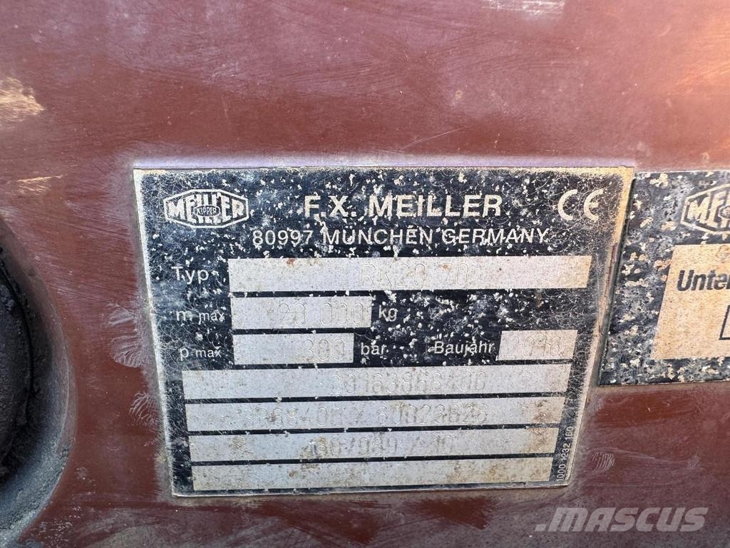 DAF XF 510 8X2 EURO 6 + MEILLER 20 TON HOOKLIFT Camion con gancio di sollevamento