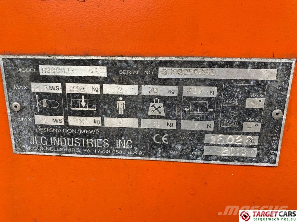 JLG H800AJ HyBrid Articulated 4x4 Boom WorkLift 2638cm Kuukulkijat