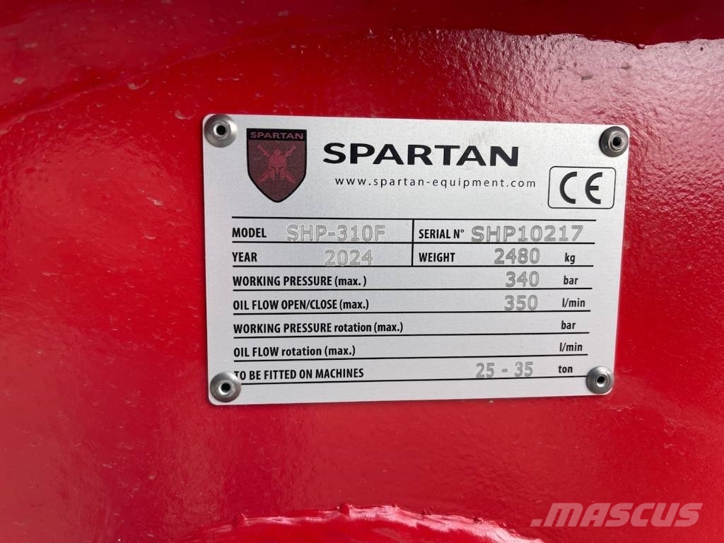 Spartan SHP-310F 2x Machine weight 25-35t Krossar för Entreprenad