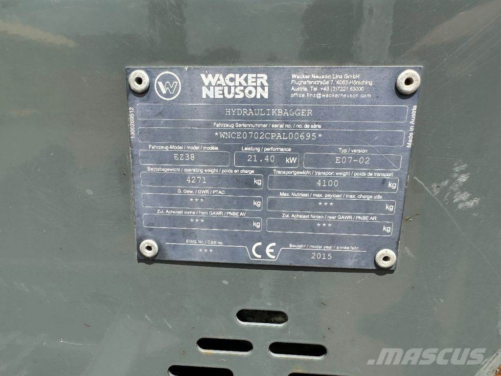 Wacker Neuson EZ38 VDS oilquick Mini excavators < 7t (Mini diggers)