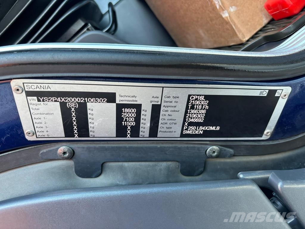 Scania P 250 4x2 BOX L=6338 mm Furgons
