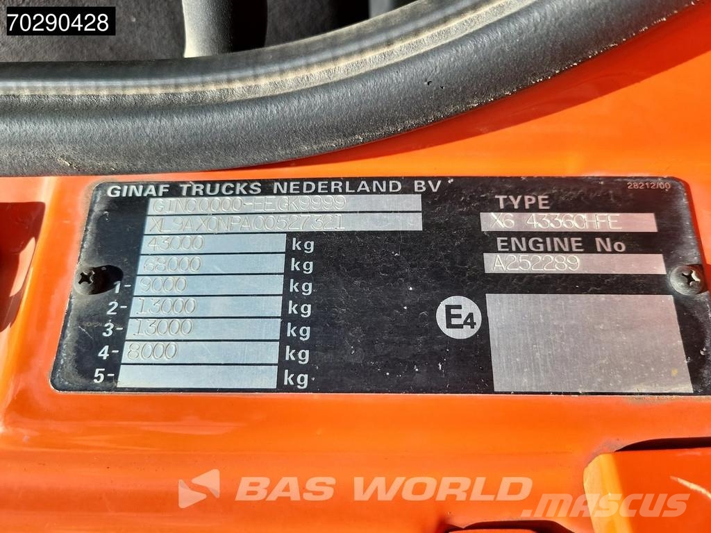 Ginaf X6 4336CHFE GINAF 8X6 NL-Truck 8x6 Tajfun L170 Z3 Rol kiper kamioni sa kukom za podizanje tereta