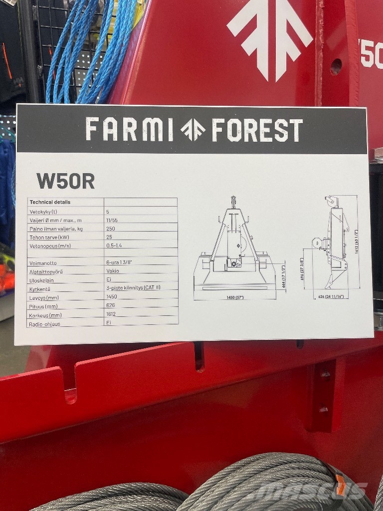Farmi vinssi W50 Miško vilkikai