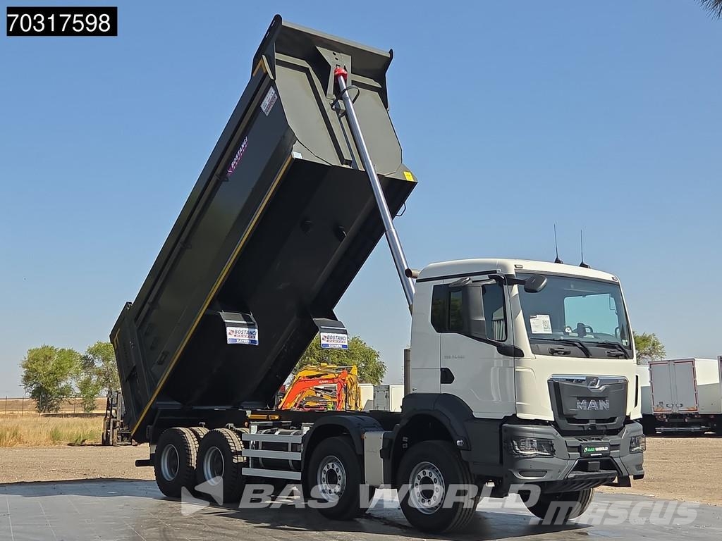 MAN TGS 41.480 8X4 NEW! 26m3 Tipper Full Steel suspens شاحنات قلابة
