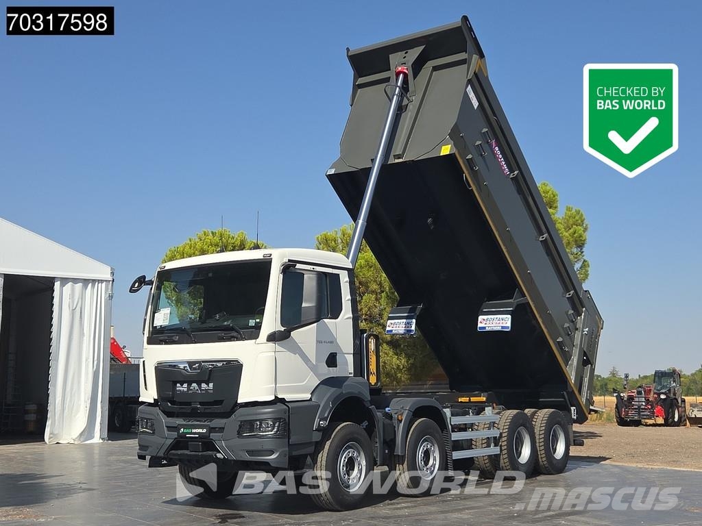 MAN TGS 41.480 8X4 NEW! 26m3 Tipper Full Steel suspens Camion benne
