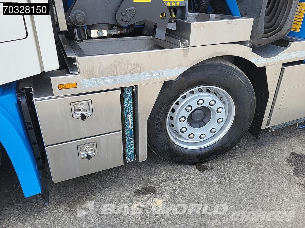 Volvo FH 500 FH 10X4 Palfinger PK92002-SH Crane 7 extens 平板栏板货车