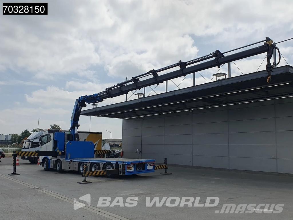 Volvo FH 500 FH 10X4 Palfinger PK92002-SH Crane 7 extens Lastbil med lad/Flatbed