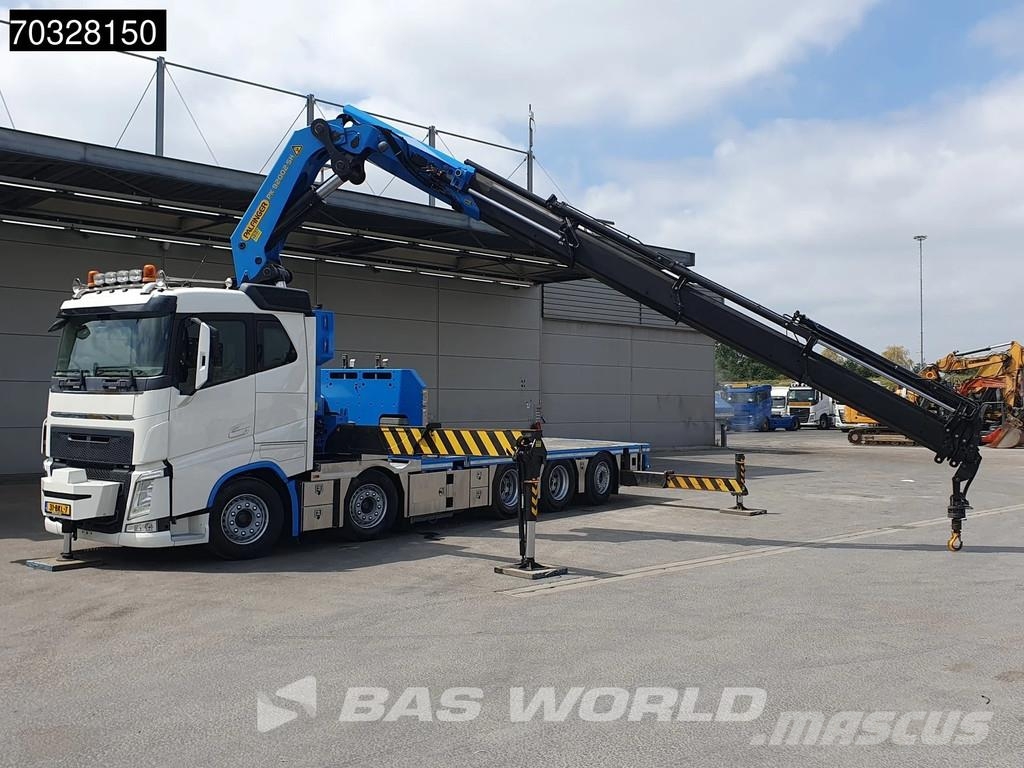 Volvo FH 500 FH 10X4 Palfinger PK92002-SH Crane 7 extens Lastbil med lad/Flatbed