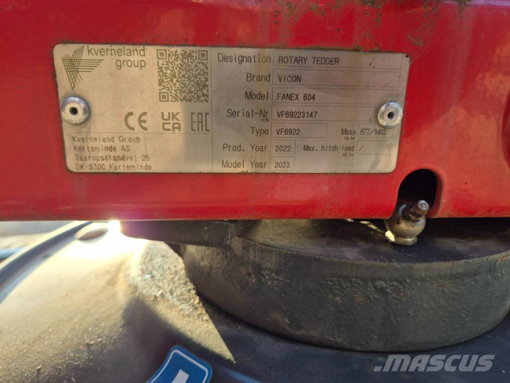Vicon Fanex 604 Τσουγκράνες και χορτοξηραντικές μηχανές
