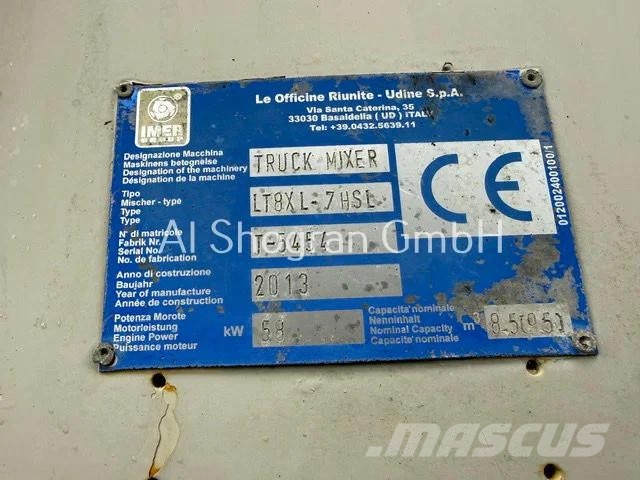 Mercedes-Benz Arocs 3240 8x4/Betonmischer 8 m³/Euro6 شاحنات خرسانة