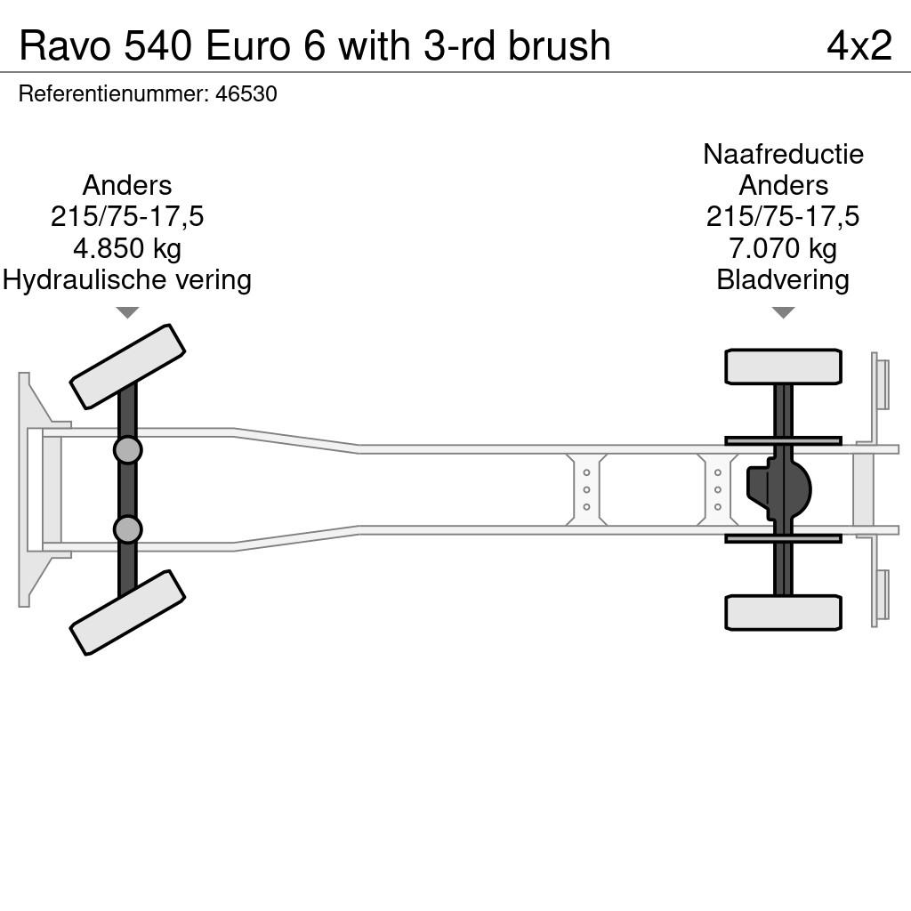 Ravo 540 Euro 6 with 3-rd brush شاحنات كاسحة
