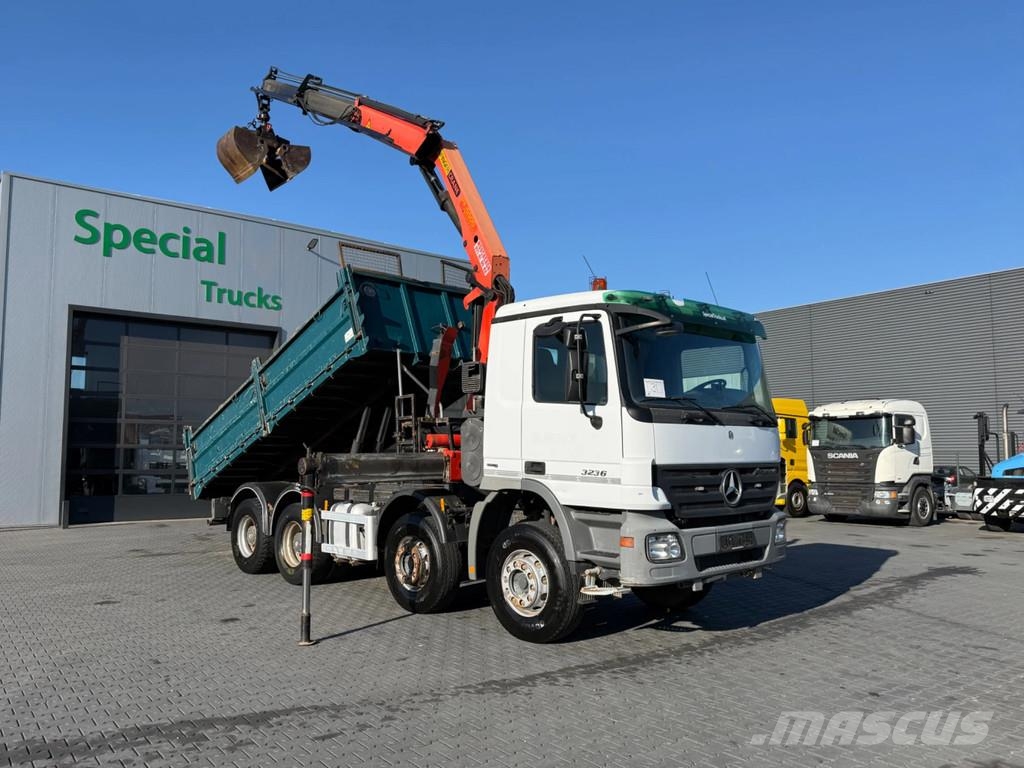 Mercedes-Benz Actros 3236 8x4 / EPS / Blad geveerd / Palfinger P شاحنات قلابة
