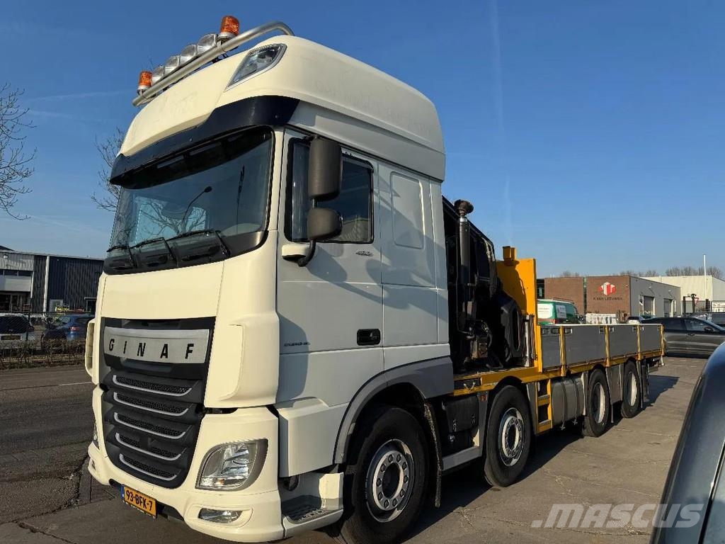 DAF XF 460 8X2 - EURO 6 + HIAB 855 EP-6 + REMOTE + STE Rabljene dizalice za težak teren