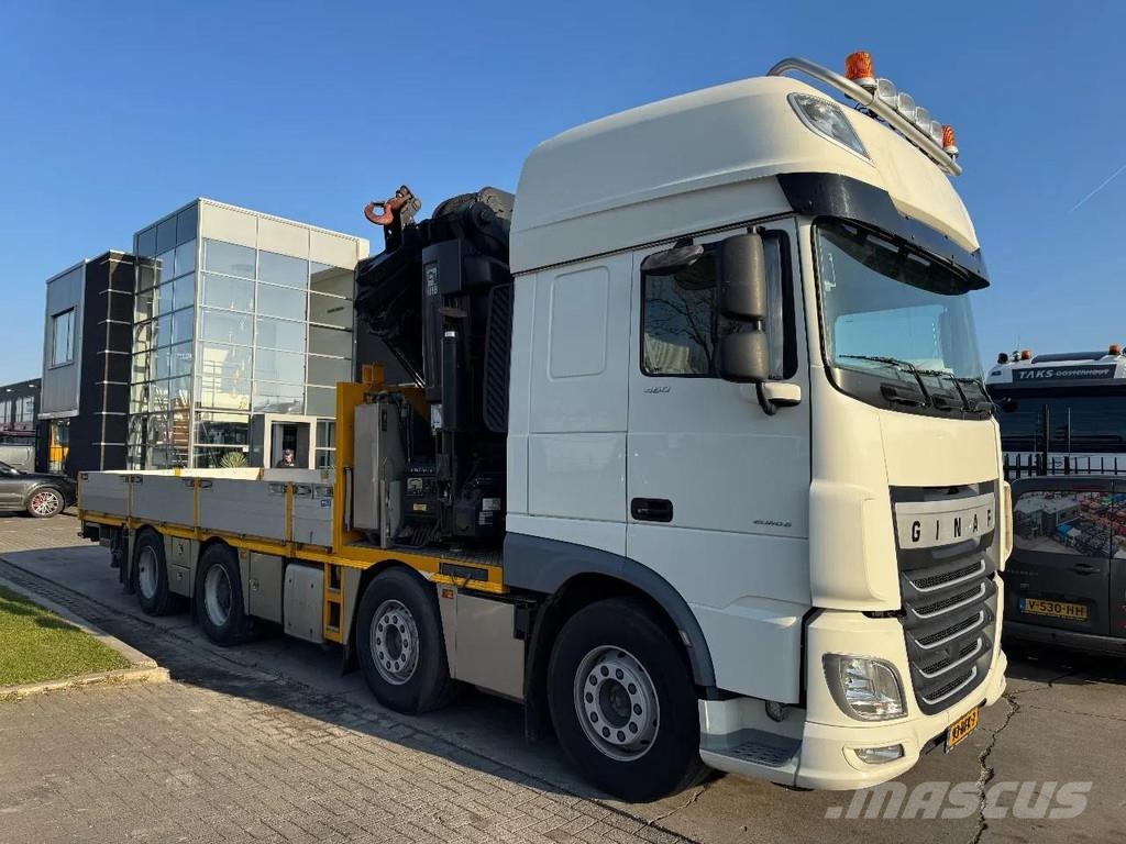 DAF XF 460 8X2 - EURO 6 + HIAB 855 EP-6 + REMOTE + STE Rabljene dizalice za težak teren