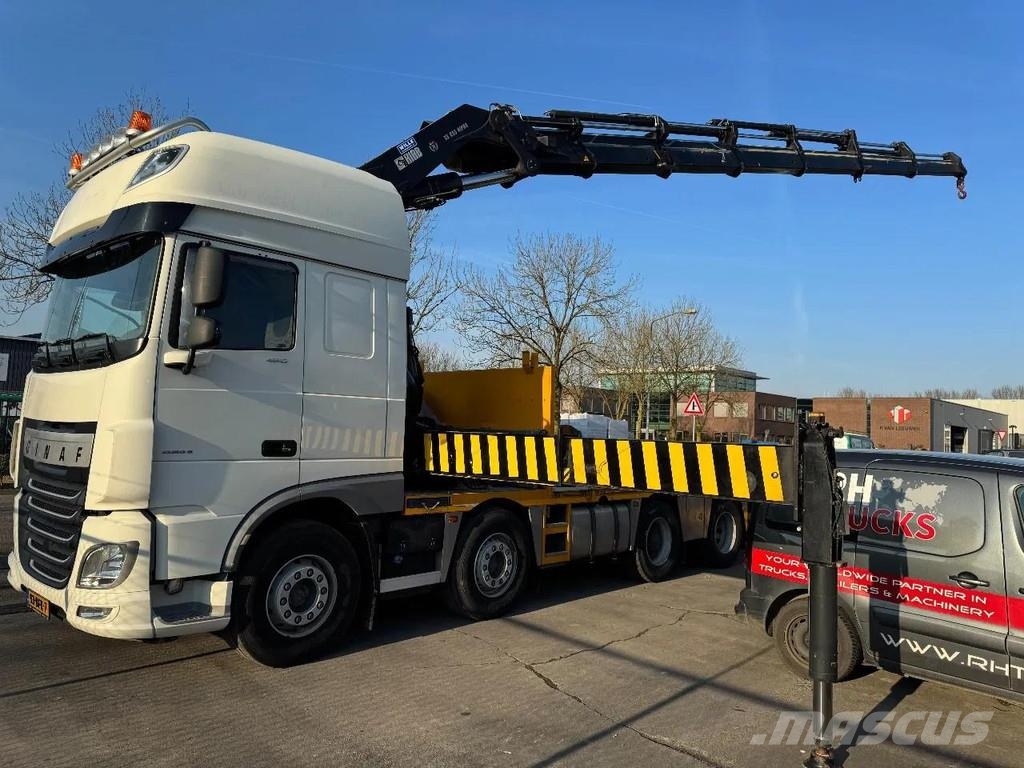 DAF XF 460 8X2 - EURO 6 + HIAB 855 EP-6 + REMOTE + STE Rabljene dizalice za težak teren