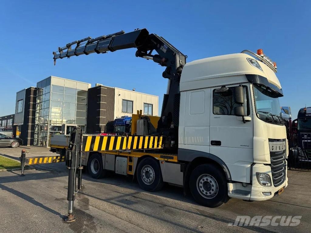 DAF XF 460 8X2 - EURO 6 + HIAB 855 EP-6 + REMOTE + STE Rabljene dizalice za težak teren
