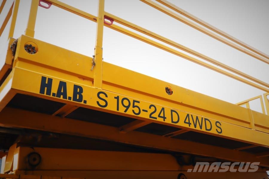 HAB S195-24 D4WDS Diesel, 4x4 Drive, 19.5m Working Hei Žirkliniai keltuvai