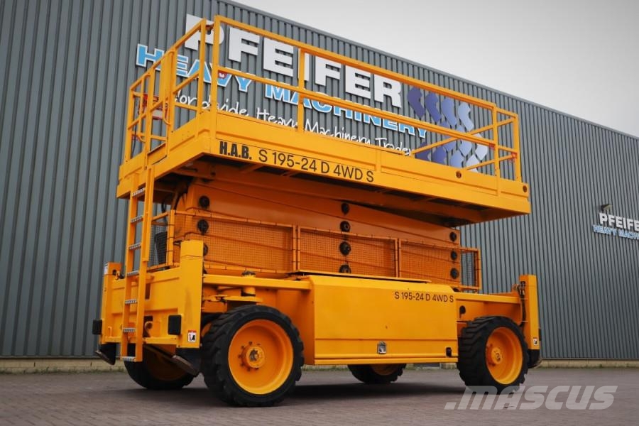 HAB S195-24 D4WDS Diesel, 4x4 Drive, 19.5m Working Hei Žirkliniai keltuvai