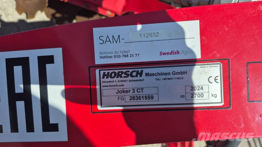 Horsch Joker 3 CT Grades de discos