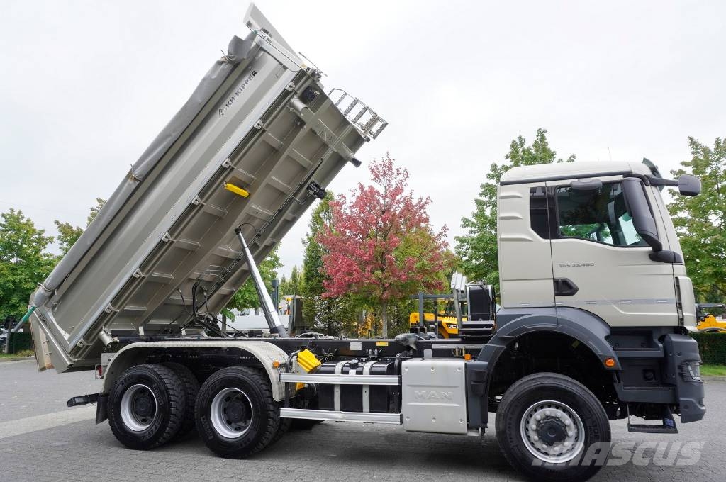 MAN TGS 33.480 6X6 / 15 tho. km!!! / KH-Kipper 3-way Tipper trucks