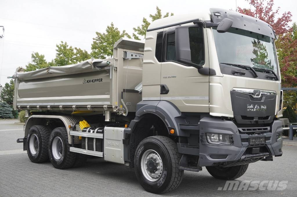MAN TGS 33.480 6X6 / 15 tho. km!!! / KH-Kipper 3-way Tipper trucks