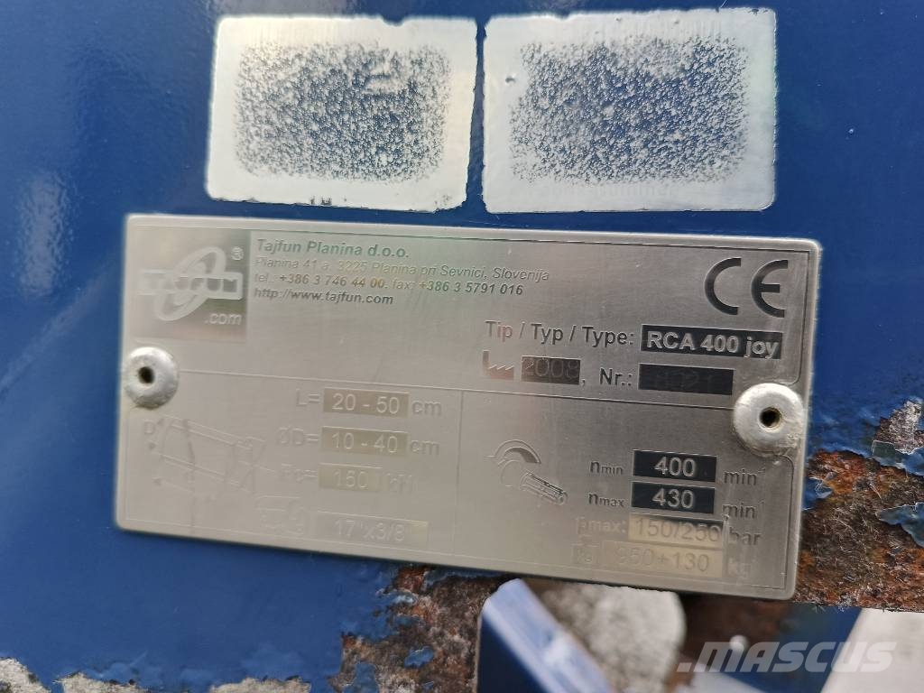 Tajfun planina RCA400 joy hakki pilke zaag kloof machine automati Дровоколи, рубальні машини, дробарки
