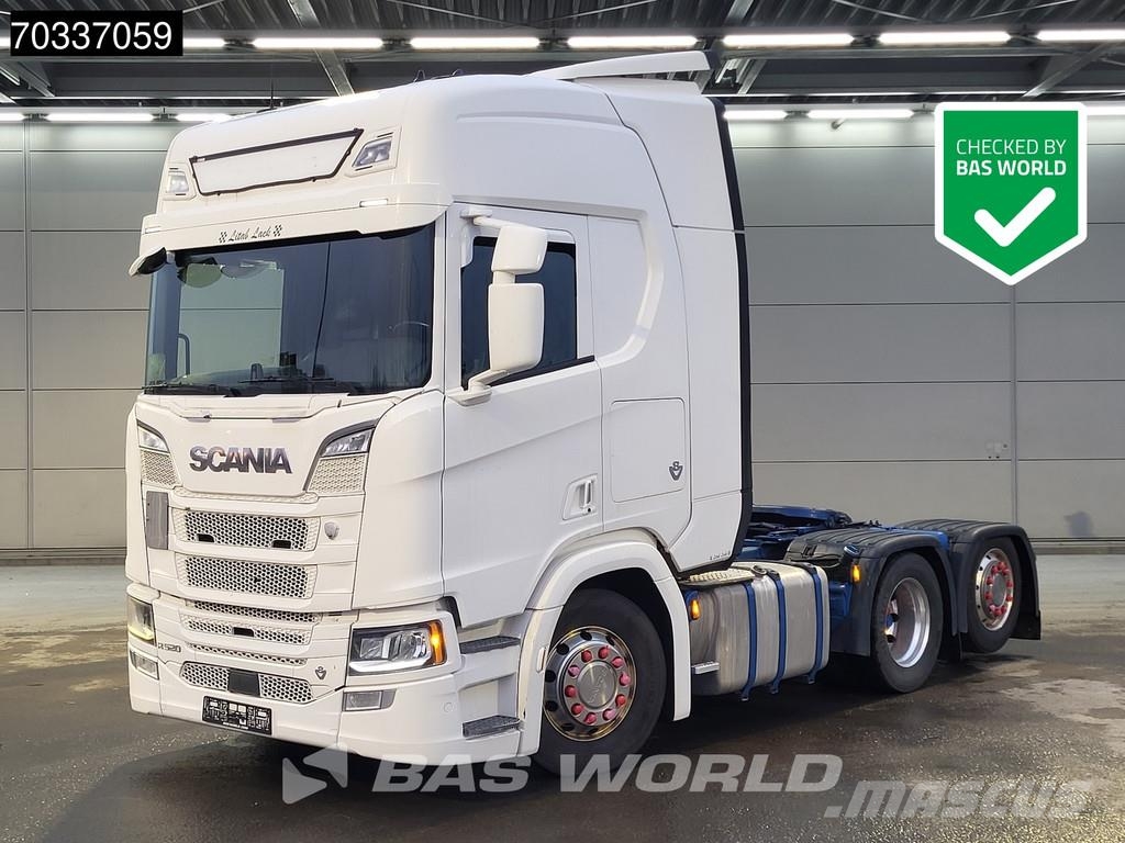 Scania R520 6X2 315WB! V8 Retarder Liftachse Alcoa's PTO 曳引機組件