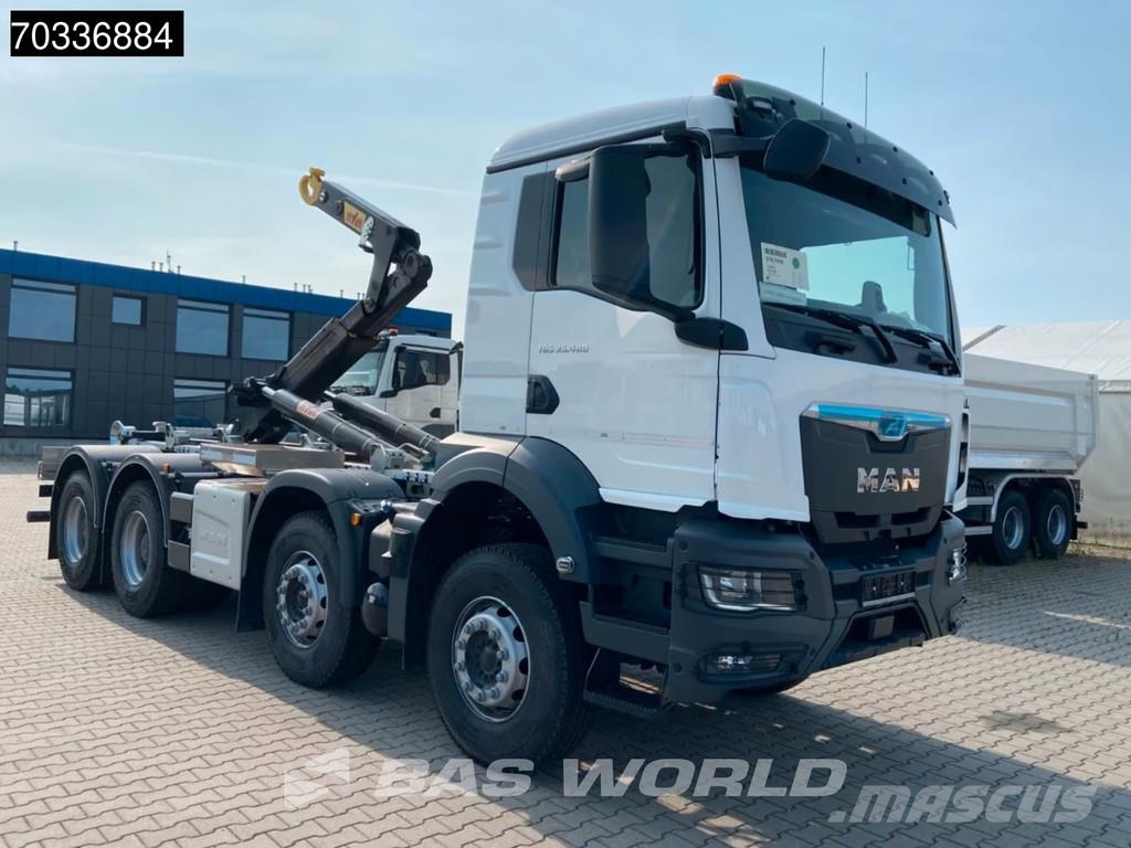 MAN TGS 35.480 8X4 NEW! HYVA 26-60 SKZ containersystem Vinçli kamyonlar