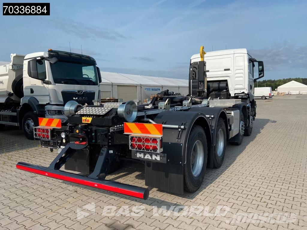MAN TGS 35.480 8X4 NEW! HYVA 26-60 SKZ containersystem Vinçli kamyonlar