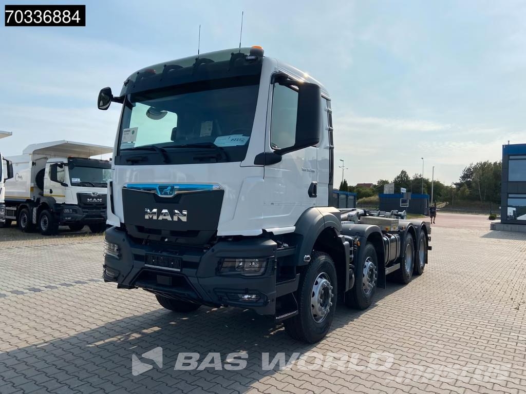 MAN TGS 35.480 8X4 NEW! HYVA 26-60 SKZ containersystem Vinçli kamyonlar