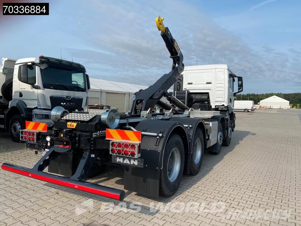 MAN TGS 35.480 8X4 NEW! HYVA 26-60 SKZ containersystem Vinçli kamyonlar