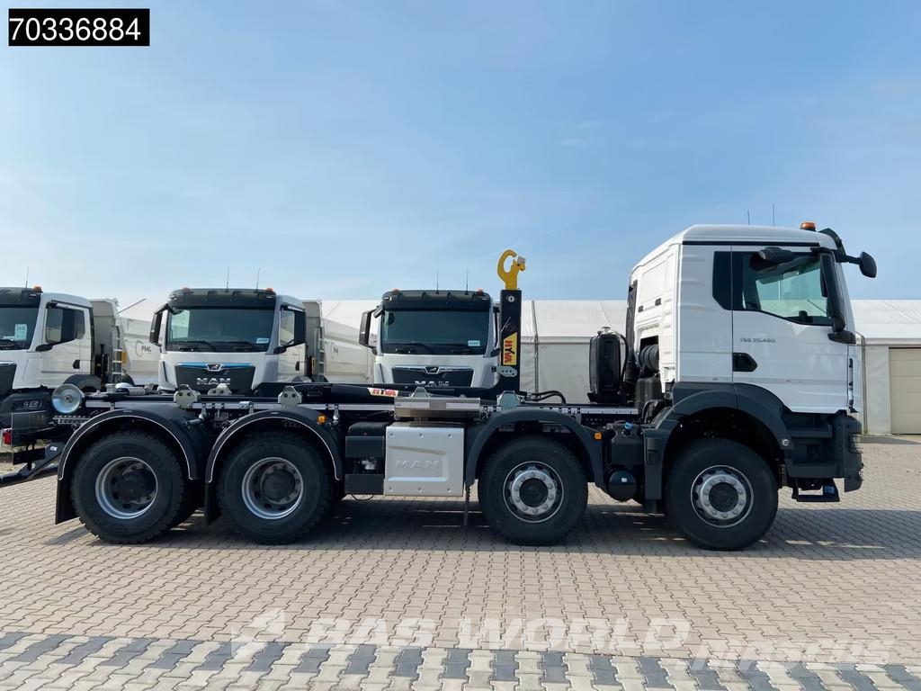 MAN TGS 35.480 8X4 NEW! HYVA 26-60 SKZ containersystem Vinçli kamyonlar