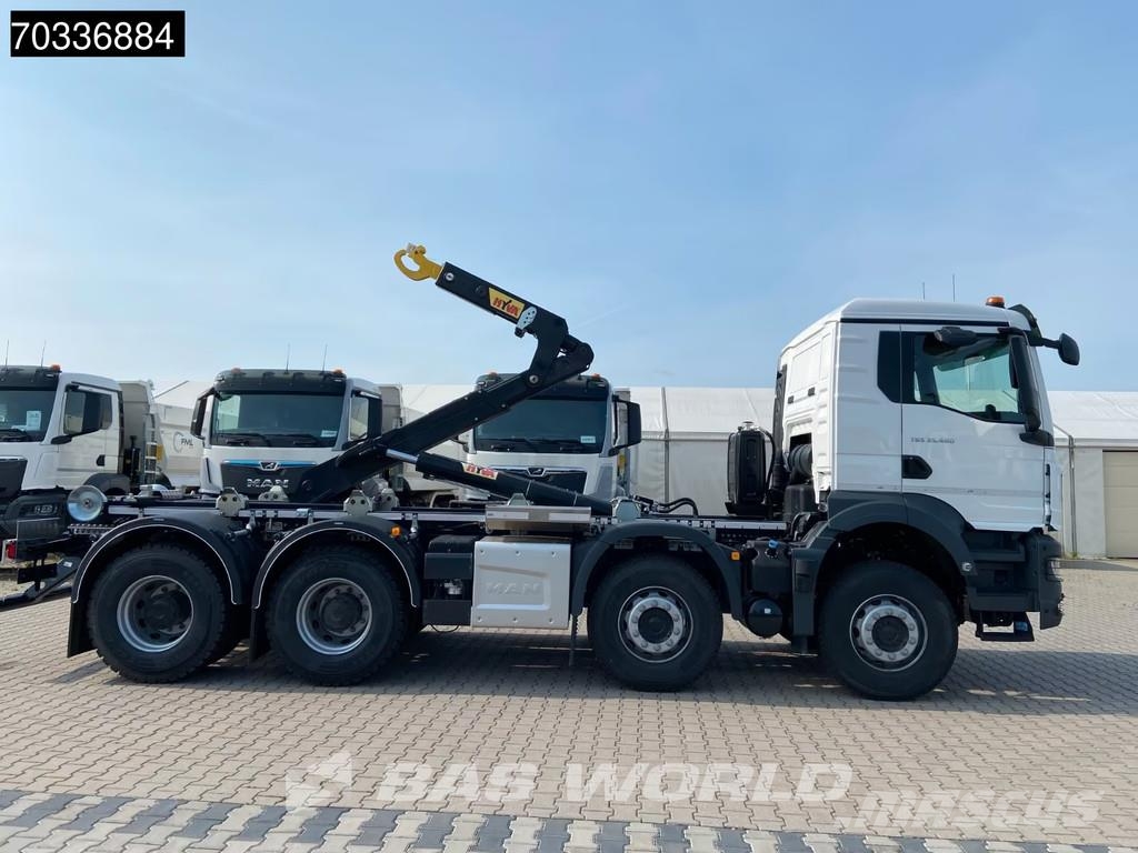 MAN TGS 35.480 8X4 NEW! HYVA 26-60 SKZ containersystem Vinçli kamyonlar