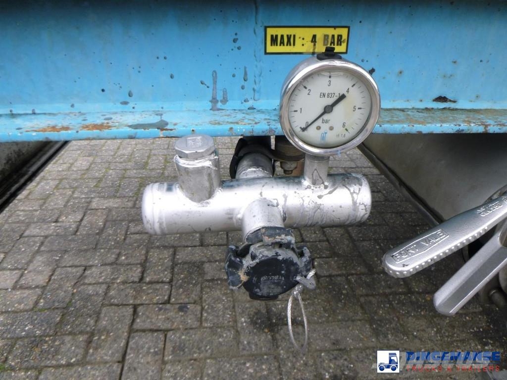 Magyar Chemical tank inox L4BH 33 m3 / 1 comp Tanktrailer
