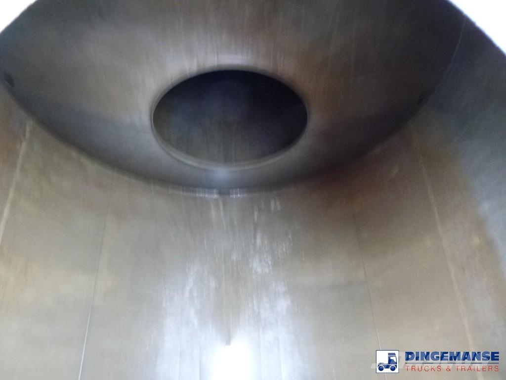 Magyar Chemical tank inox L4BH 33 m3 / 1 comp Tanktrailer