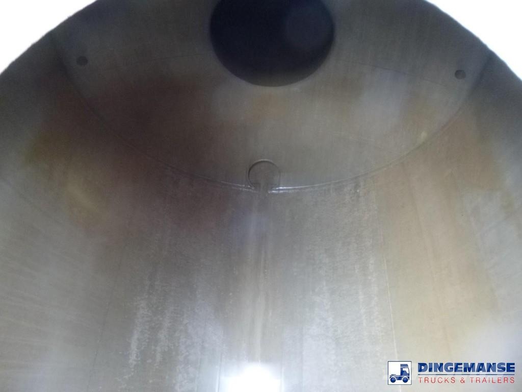 Magyar Chemical tank inox L4BH 33 m3 / 1 comp Tanktrailer