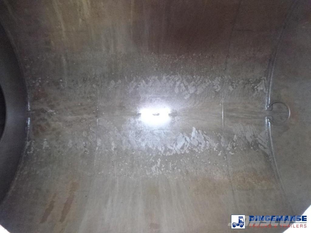 Magyar Chemical tank inox L4BH 33 m3 / 1 comp Tanktrailer