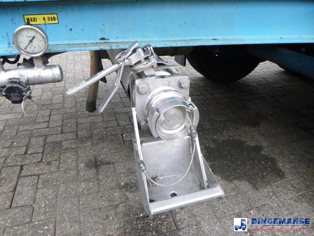 Magyar Chemical tank inox L4BH 33 m3 / 1 comp Tanktrailer