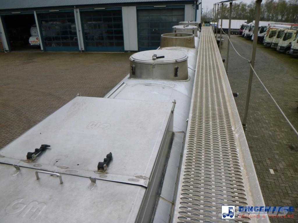 Magyar Chemical tank inox L4BH 33 m3 / 1 comp Tanktrailer
