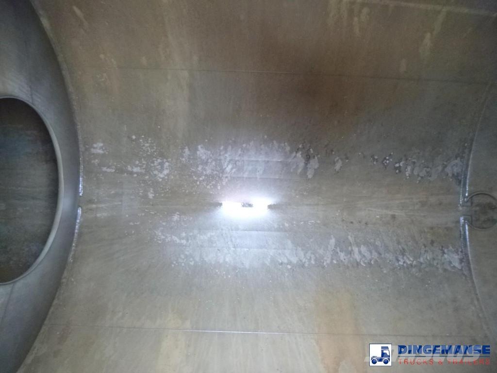 Magyar Chemical tank inox L4BH 33 m3 / 1 comp Tanktrailer