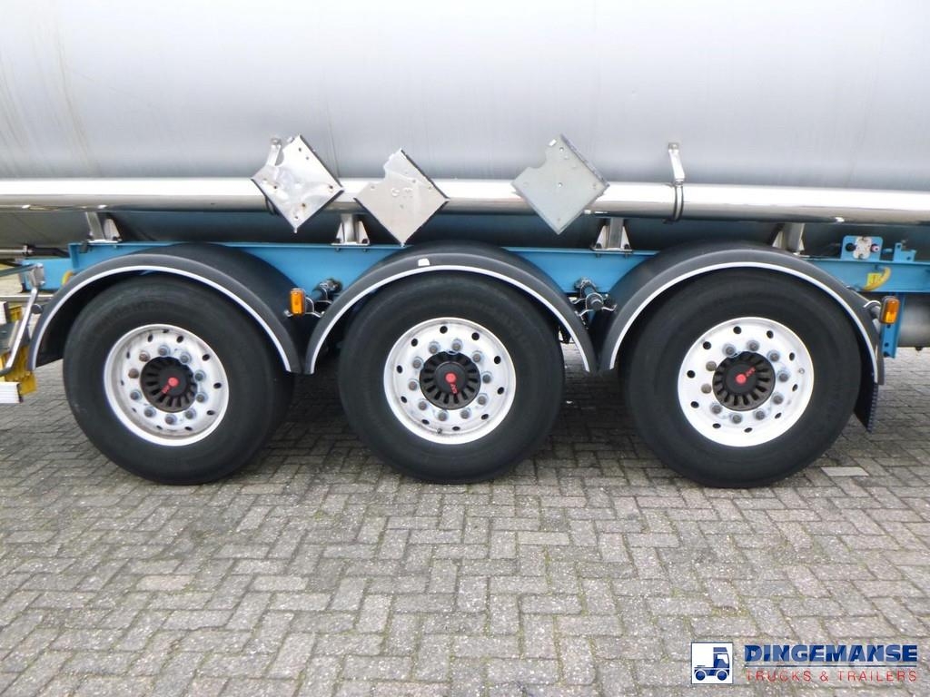 Magyar Chemical tank inox L4BH 33 m3 / 1 comp Tanktrailer