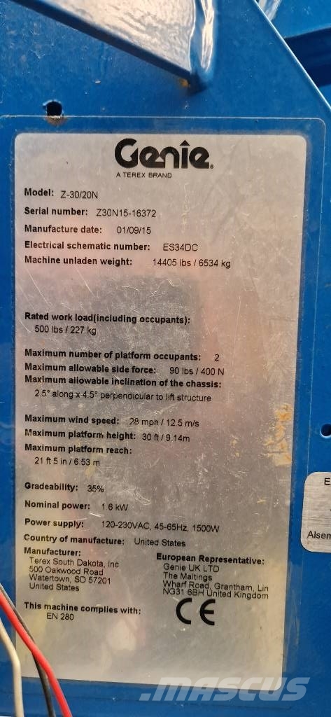 Genie Z 30/20 N Колінчаті підйомники