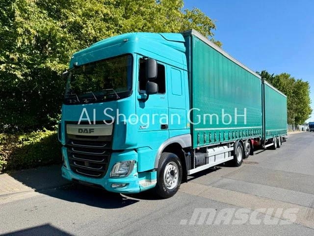 DAF XF 460 6x2/Standklima/Eu6/Komplettzug شاحنات بغطاء جانبي